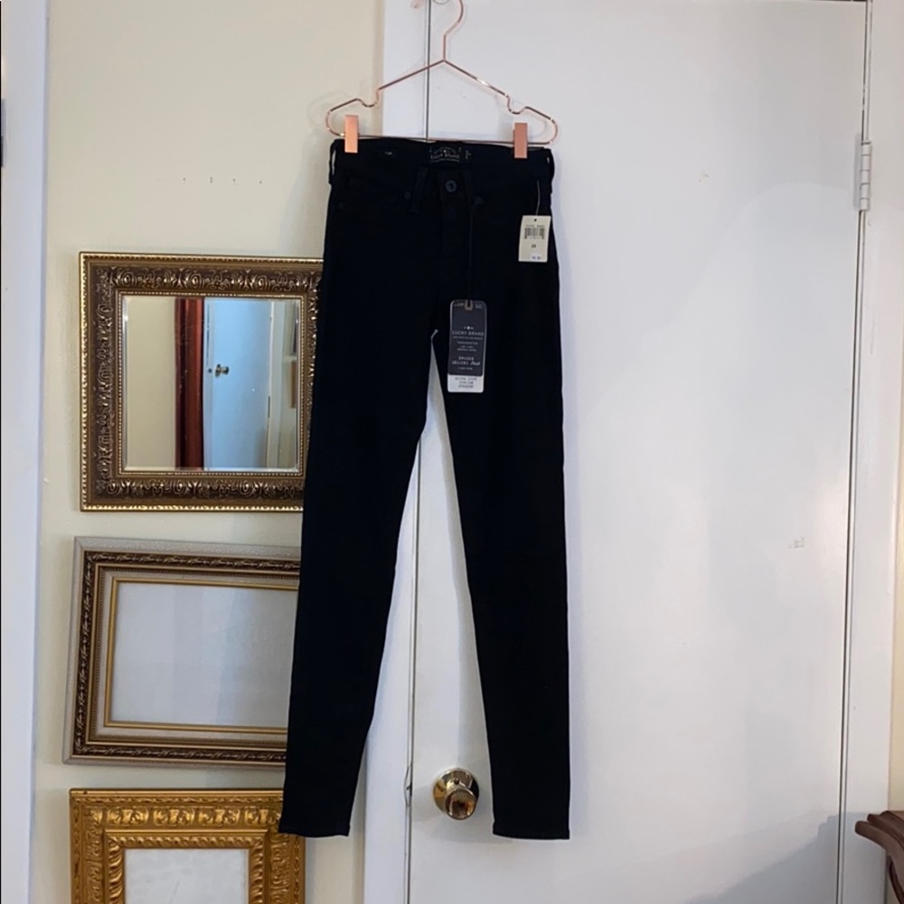 Lucky Brand Black Mid Rise Legging Jean